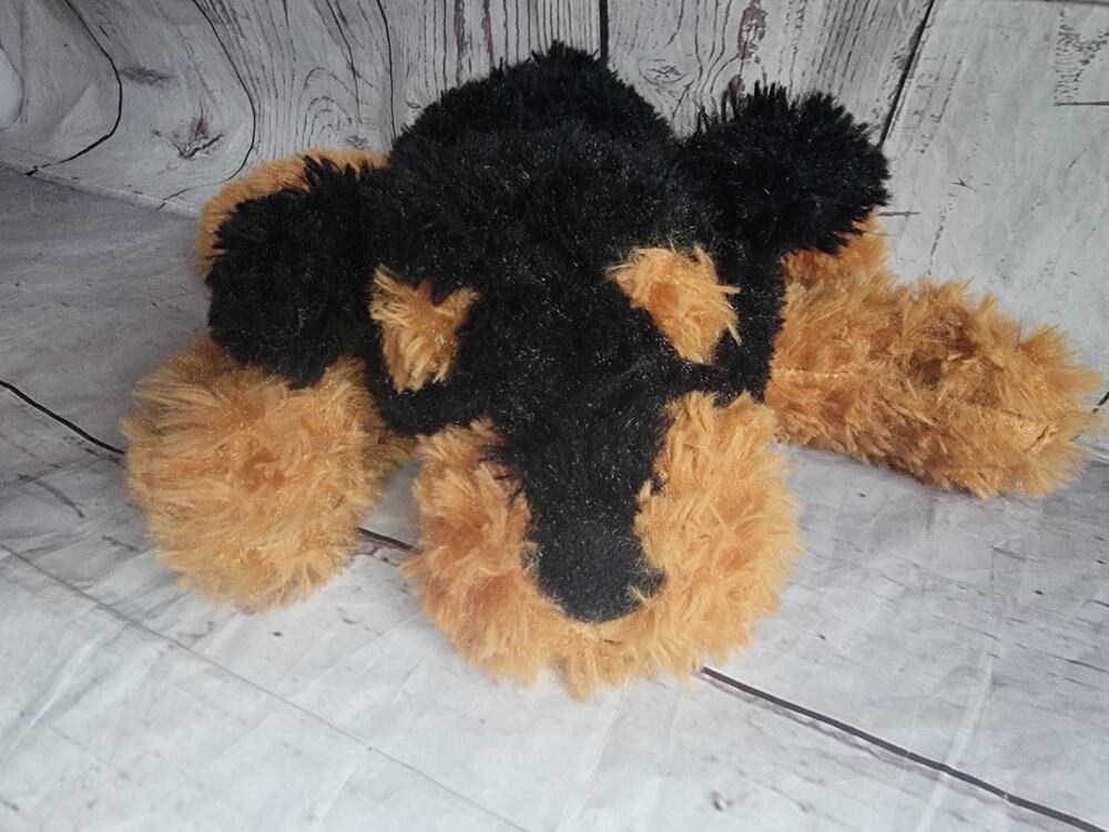 Rottweiler Dog Puppy Black Brown Stuffed Animal 14” Soft Plush
